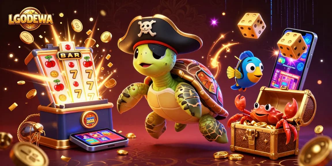 Engage with LGODEWA's thrilling slot game adventure featuring vibrant characters and jackpot excitement.