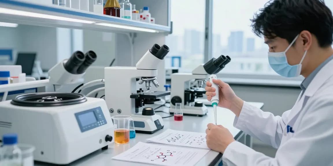 Researchers in a modern lab analyzing retatrutide samples, showcasing peptide science in Canada.