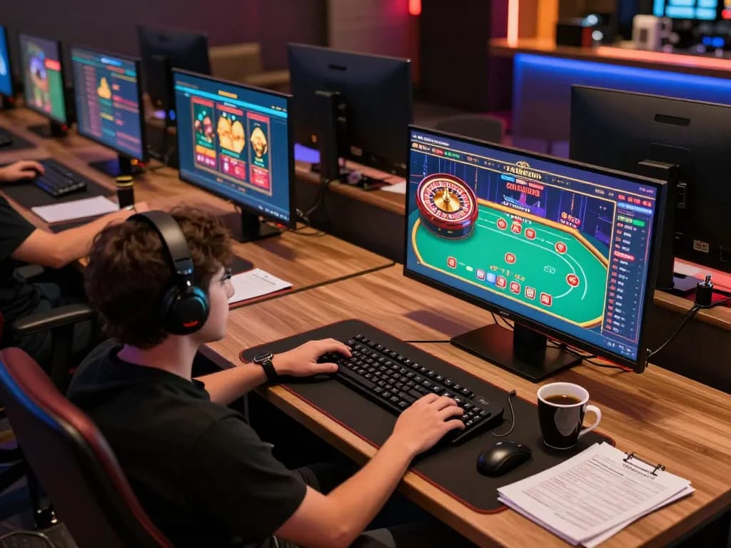 Engage in Link vào chơi 79king with dynamic online gaming setup featuring multiple casino games and strategy notes