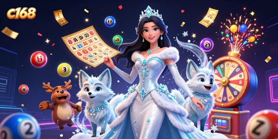 Experience dazzling gameplay at C168 with vibrant lottery elements and an enchanting atmosphere.