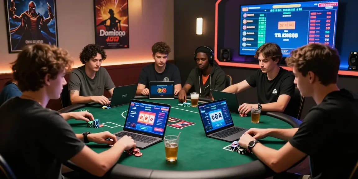 Exciting online poker game session for Daftar Domino8 players showcasing fun and competitive atmosphere.