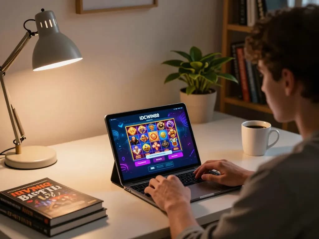 Engage with IDCWIN88 Login to explore popular slots in a cozy home gaming setup.