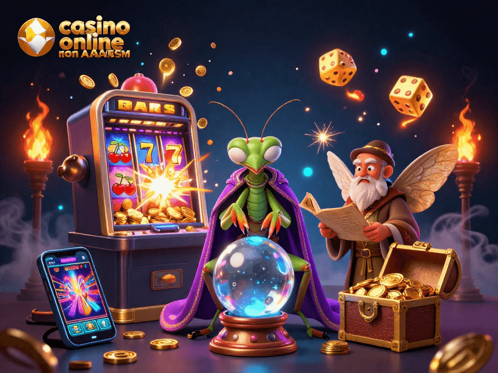Gioca ai tuoi giochi preferiti nel casino online non AAMS con questa vivace illustrazione 3D.