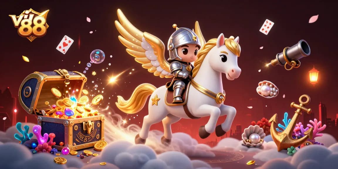 Experience thrilling gameplay action with vin 88 as the knight rides through a treasure-filled fantasy world.