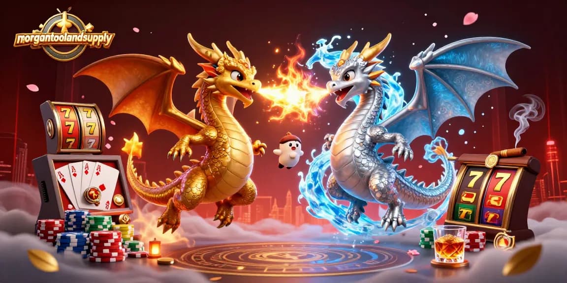 Spin the lucky reels with morgantoolandsupply's vibrant casino dragons and slot elements.