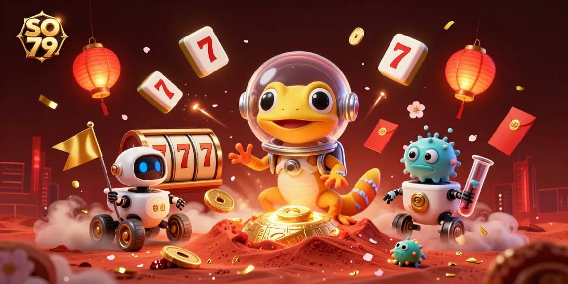 Engage in thrilling wins at so 79's cosmic casino adventure with a Martian gecko and exciting visuals.