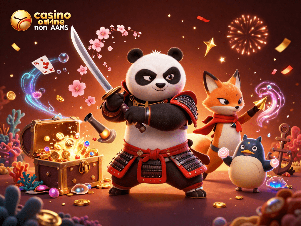 Scopri il divertimento dei giochi con casino online non AAMS, tra samurai panda e tesori sottomarini.