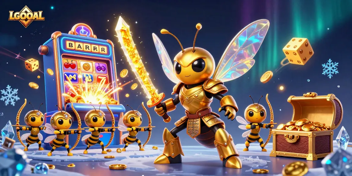 Experience thrilling gaming adventures at LGOGOAL with a vibrant illustration of dynamic slot machines, gaming excitement, and characters.