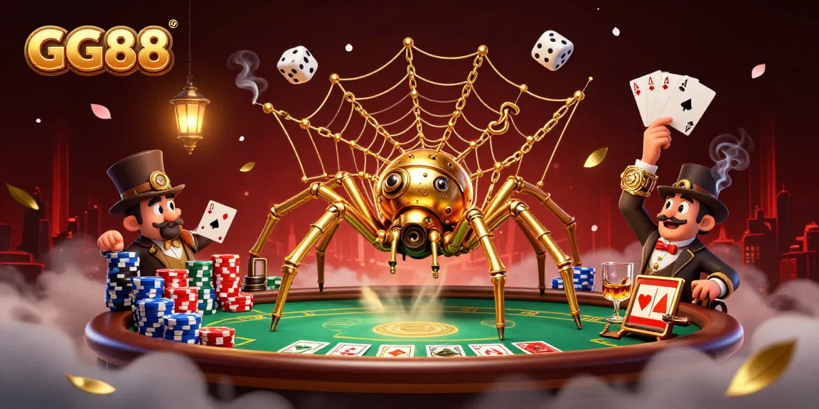 Experience thrilling gameplay at GG88 with iconic poker elements and immersive casino atmosphere.