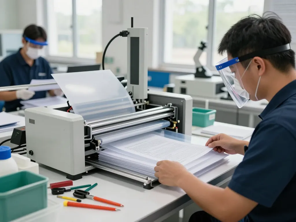 Địa chỉ bóc ép plastic service showcasing advanced technology for document preservation.