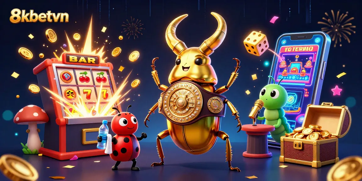 Engage with exciting 8kbetvn casino action featuring a vibrant, dynamic atmosphere with casino elements.