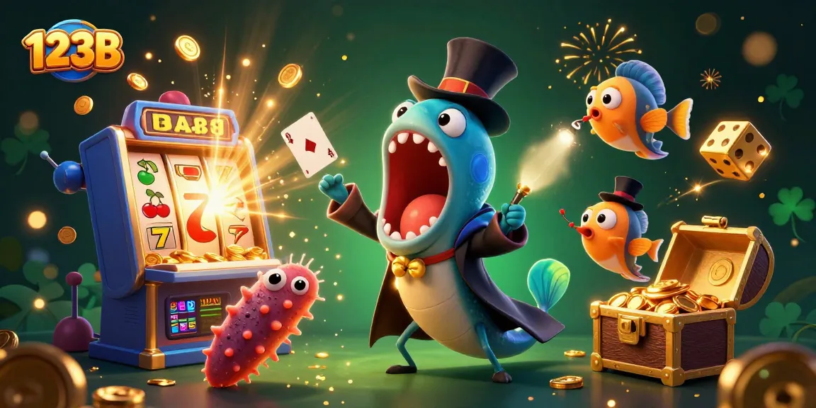 Engaging 123B illustration featuring a magical deep-sea scene with creatures animating thrilling casino adventures.