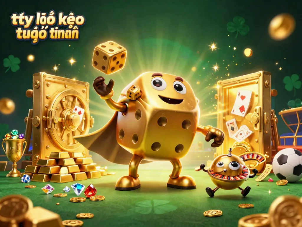 Engage with tỷ lệ kèo trực tuyến through a vibrant 3D representation of sports betting excitement.