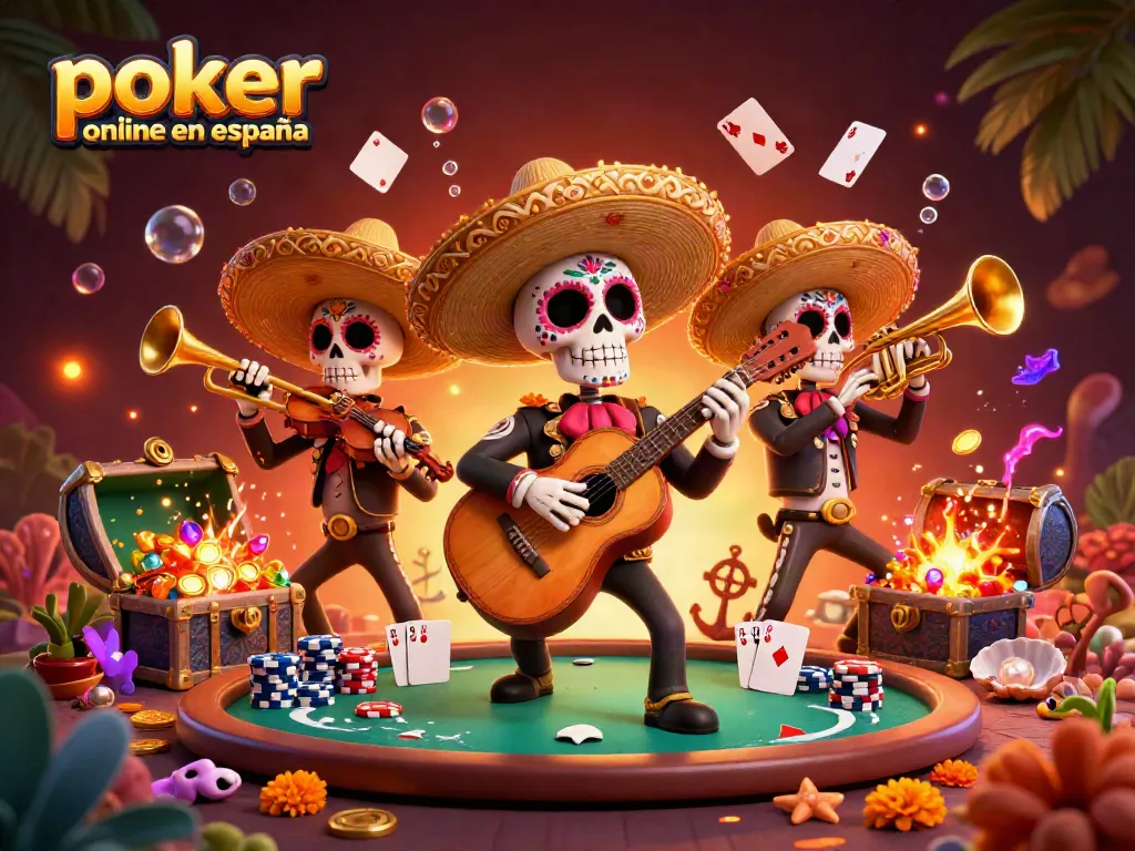 Disfruta de emocionantes partidas de póker en línea en España con una escena vibrante de un torneo lleno de energía.