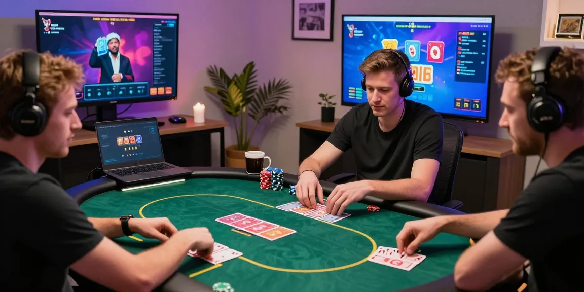 Exciting online poker gaming scene showcasing Daftar Nagapoker tables and players enthusiastically engaged.