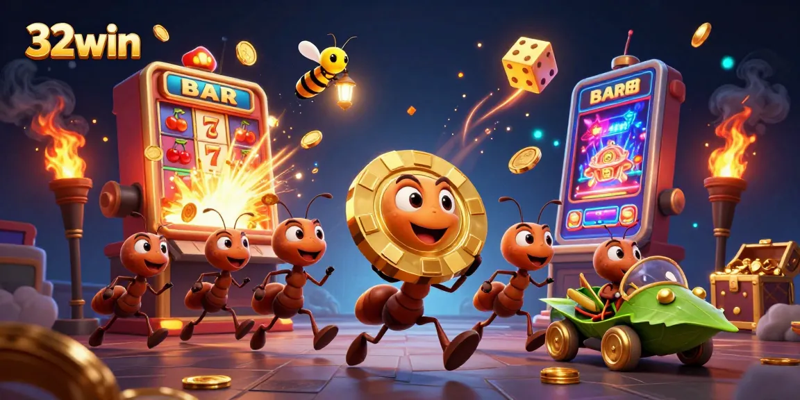 Bettors enjoy thrilling moments with 32win's dynamic games, featuring vibrant casino themes and action.