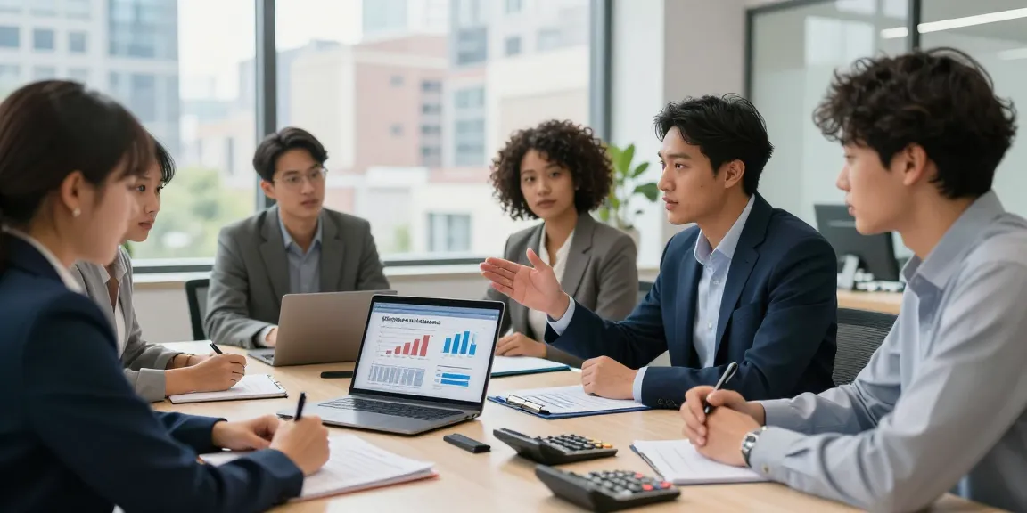 Discussing cheapest merchant cash advance in UK options in a modern business meeting