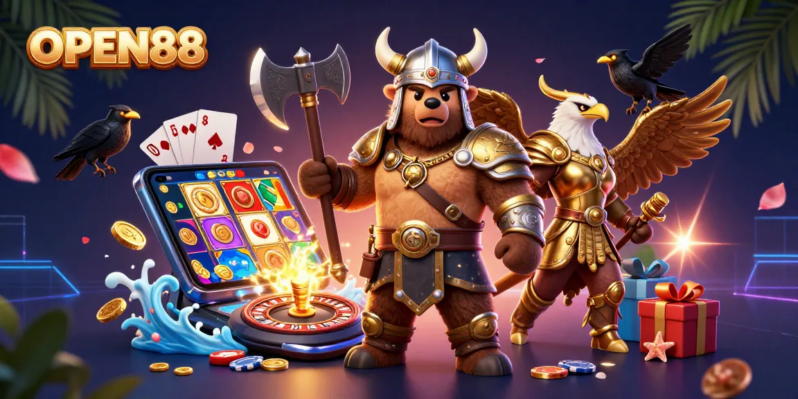 Play exciting games at OPEN88 with vibrant 3D characters and slot games for an immersive experience.