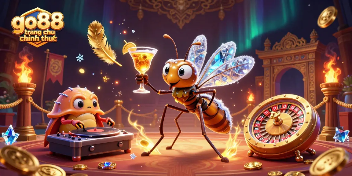 Experience thrilling gameplay with go88 trang chu chinh thuc, featuring a unique casino scene with animated characters.