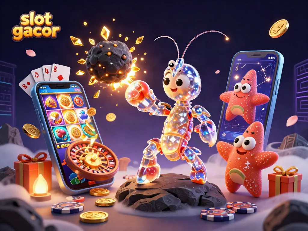 Experience the thrill of slot gacor with our exciting illustration showcasing vibrant gaming elements and characters.