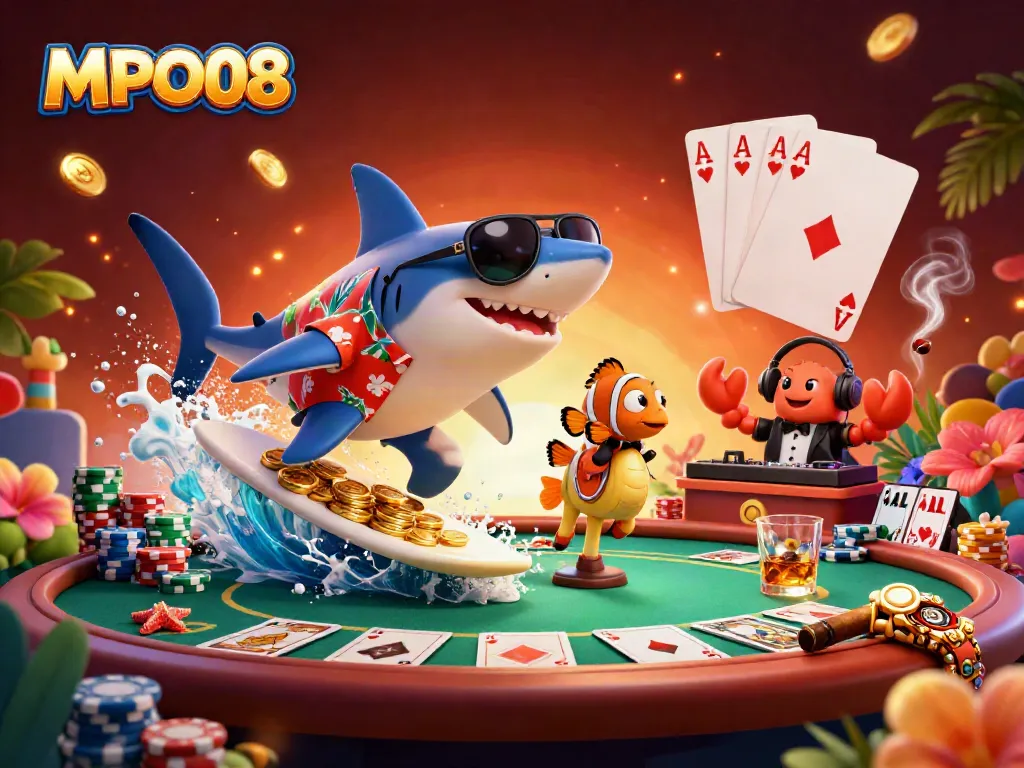 MPO08 invites players to enjoy an exciting casino adventure with vibrant characters and dynamic gaming elements.