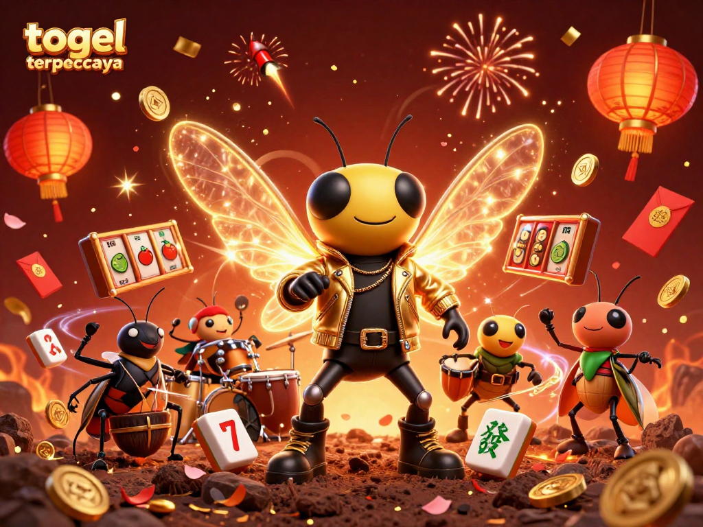 Win big with togel terpercaya in this vibrant 3D casino scene featuring engaging elements and characters.
