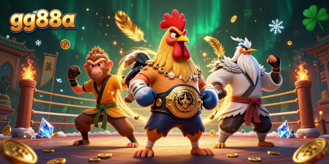 Experience thrilling matches at gg88a featuring lively characters and engaging casino elements.