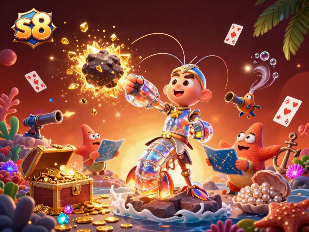 S8 players enjoy rich casino experiences as the mantis shrimp unleashes riches amidst vibrant ocean elements