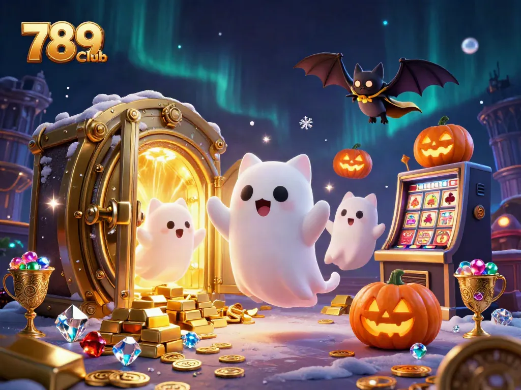 Experience thrilling gameplay at 789 Club with whimsical characters and glowing treasure in a dynamic casino setting.