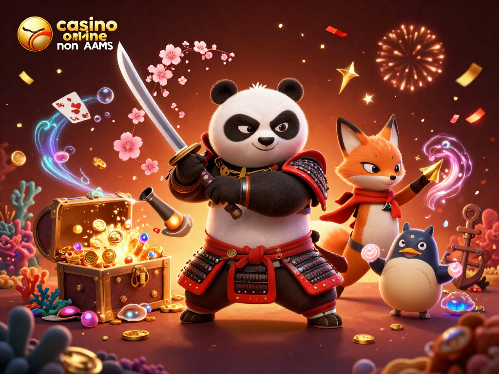 Scopri il divertimento dei giochi con casino online non AAMS, tra samurai panda e tesori sottomarini.