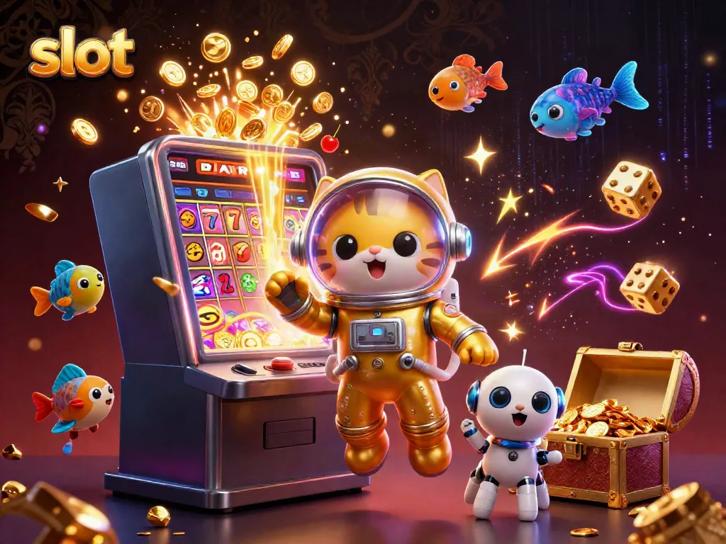 Experience exciting slot adventures with our 3D cartoon astronauts and jackpot explosion.
