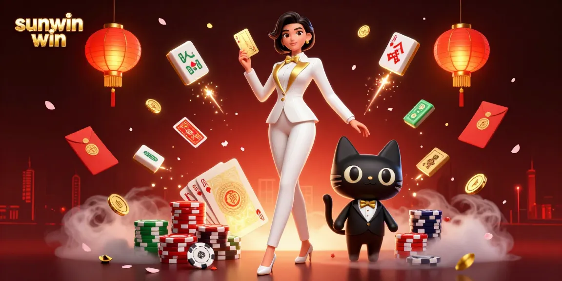 Engage in thrilling games at sunwin win with a glamorous dealer and exciting casino elements.