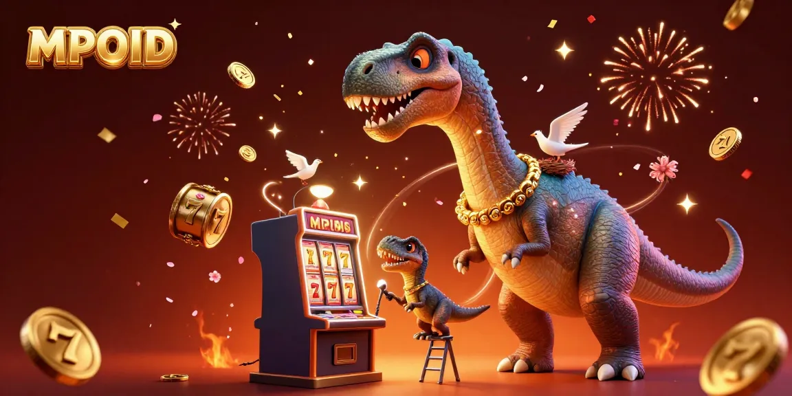 MPOID offers an exciting gaming experience with a brontosaurus overseeing fun slots and a clever raptor at play.