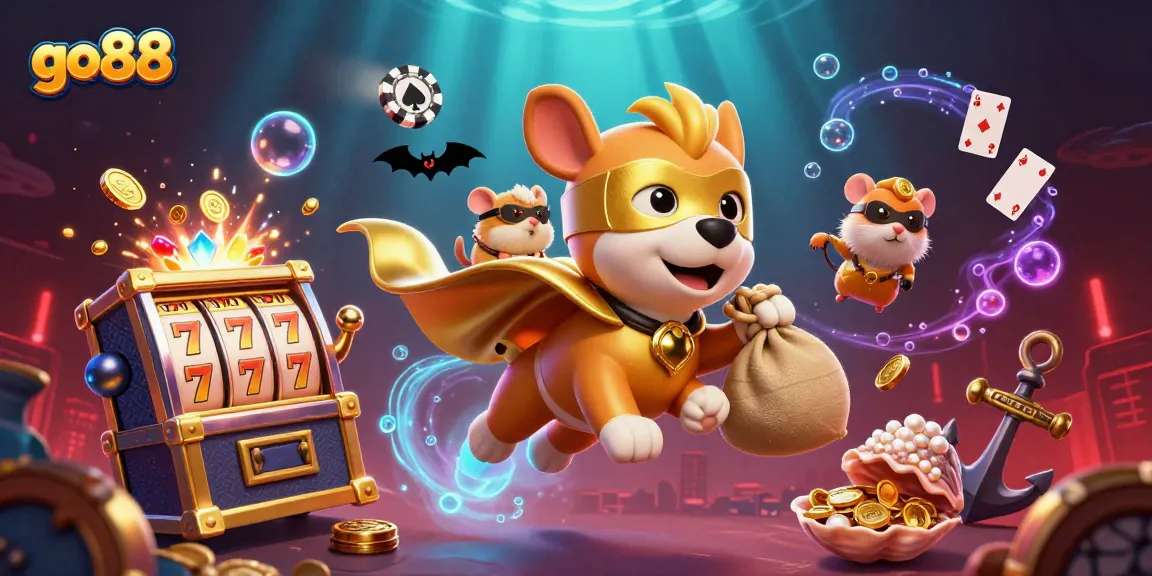 Win big with go88 in this vibrant 3D casino adventure featuring dynamic characters and exciting gaming elements.