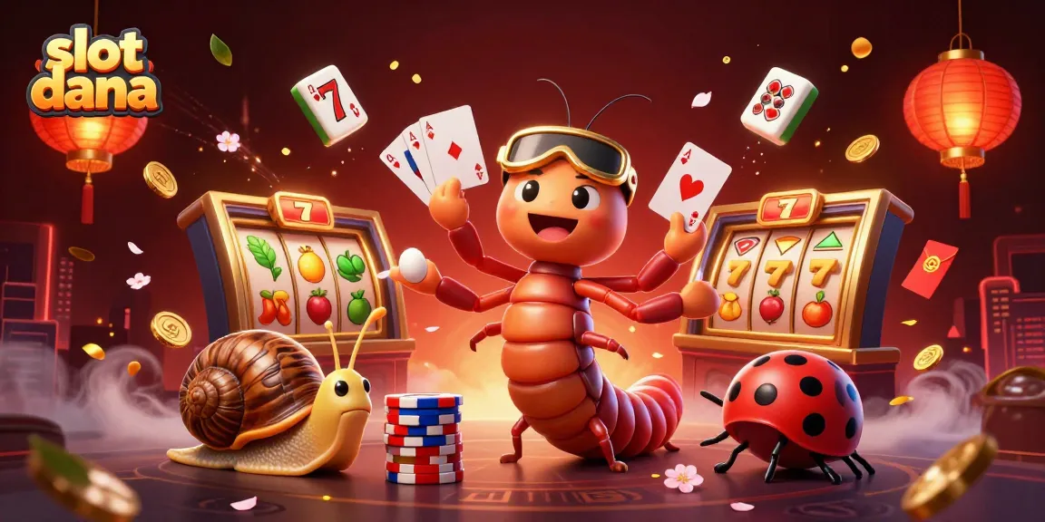 Play thrilling slot dana with engaging characters and dynamic casino elements surrounding a colorful scene.