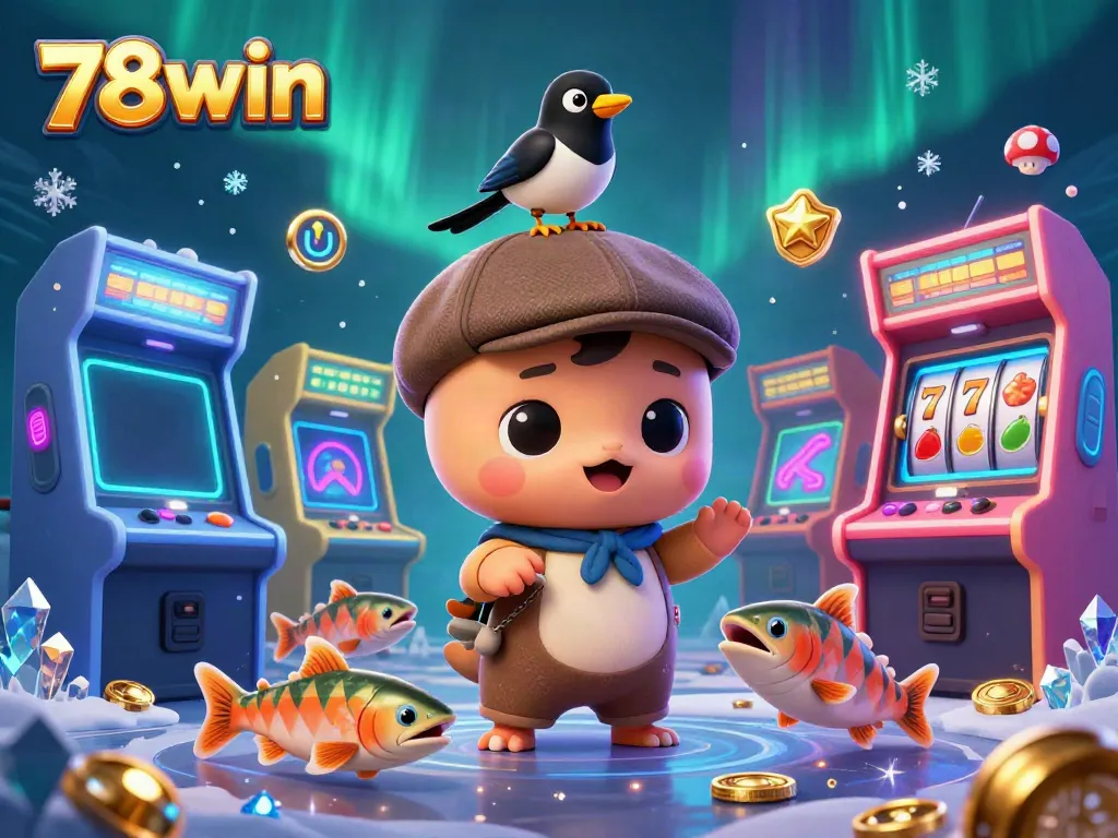 Engage in thrilling casino games with 78win featuring colorful slot machines and vibrant characters.