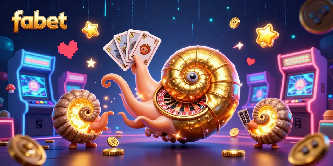Experience thrilling spins at fabet's vibrant casino scene, featuring a giant nautilus roulette wheel.
