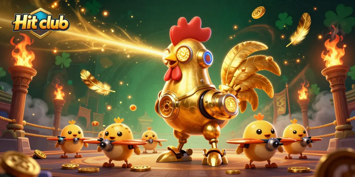 Experience thrilling gaming adventures in Hit club with vibrant, 3D illustrated casino elements.