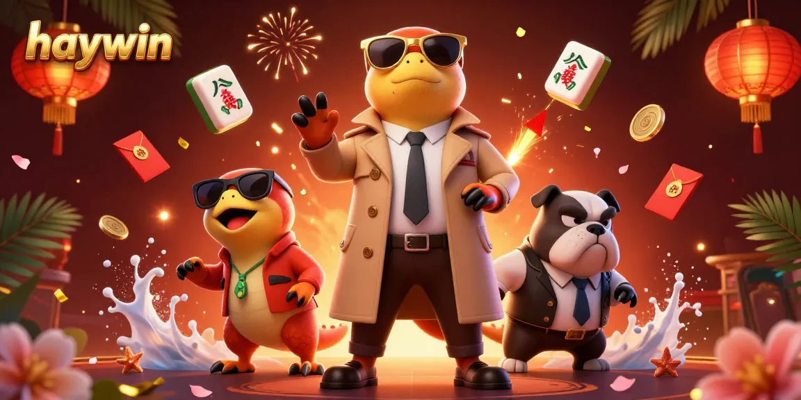 Experience thrilling gaming at haywin with raptors in a trench coat entering a VIP casino lounge.