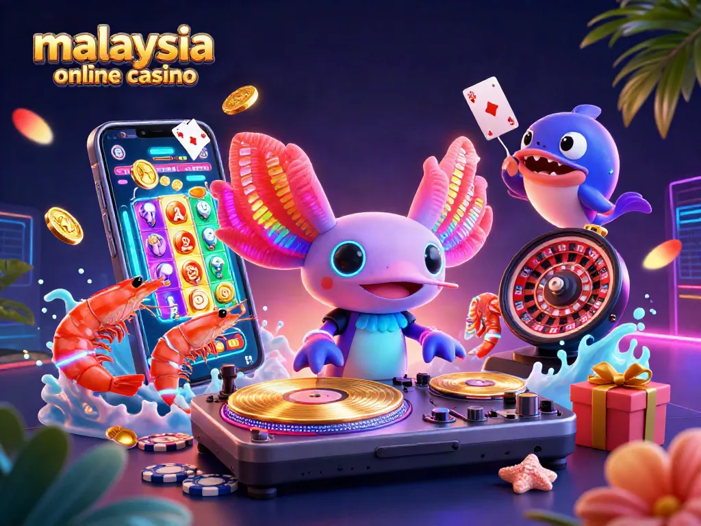 Engage with vibrant slot games at a malaysia online casino, featuring energetic characters and dynamic elements.