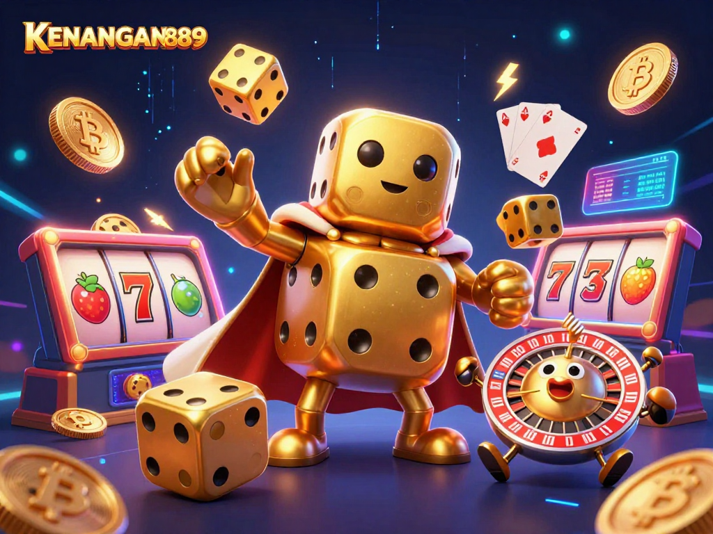 Engage with KENANGAN889 in a vibrant slot gaming universe filled with dynamic characters and crypto elements.