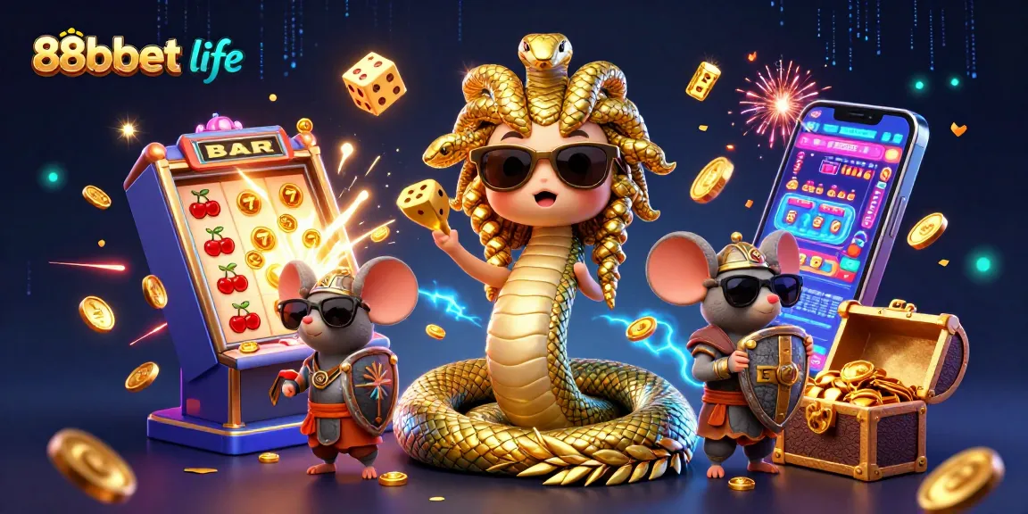 Engage in thrilling gameplay at 88bbet life featuring vibrant casino scenes and exciting jackpots.