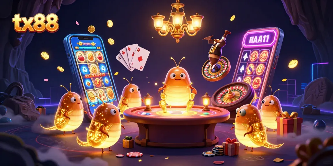 Experience the thrill of tx88 with vibrant glowworm casino elements and dynamic gaming visuals.