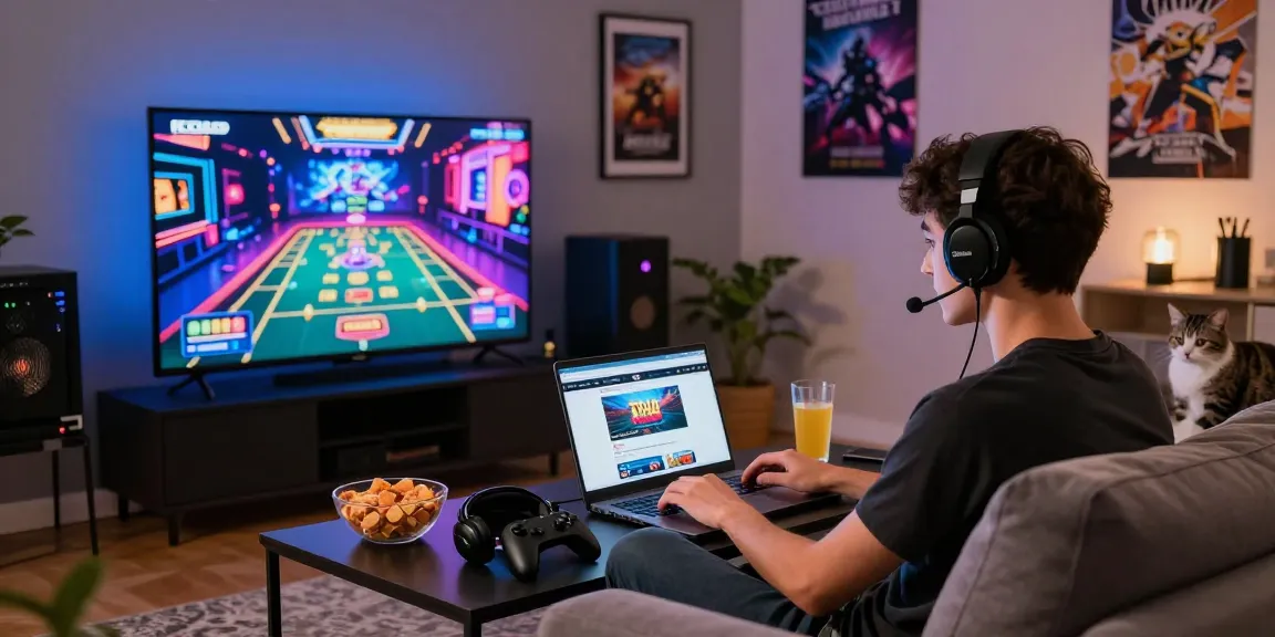 Exciting home gaming scene featuring 79club online gaming experience with cozy atmosphere.