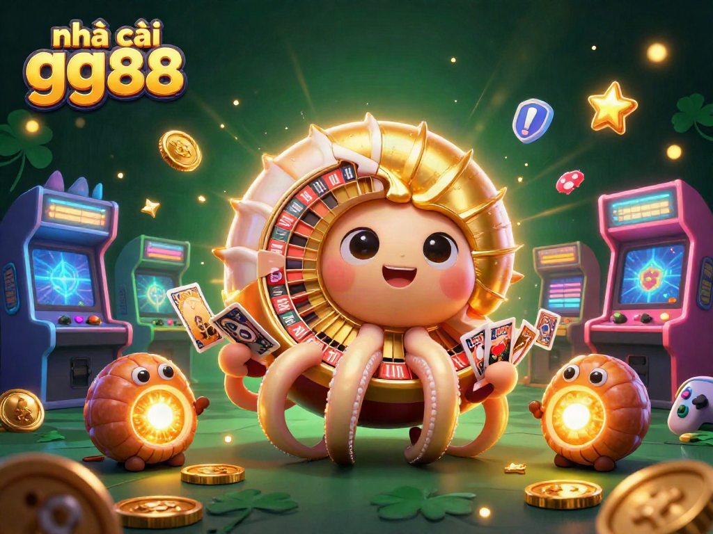 Engage with nhà cái gg88 featuring a dynamic 3D nautilus roulette wheel and glowing gaming elements.