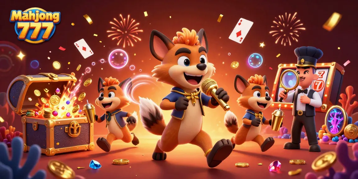 Engage with mahjong 777's vibrant casino experience featuring hyenas in a dynamic comedy performance.