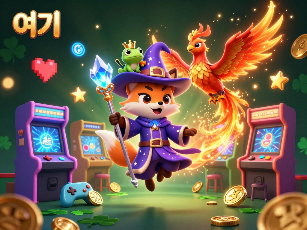 Experience thrilling gameplay here with vibrant characters and casino elements in a colorful fantasy world.