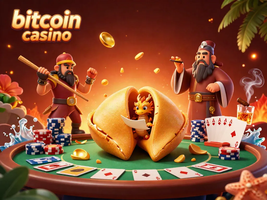 Win big at a bitcoin casino with vibrant characters and dynamic gaming elements.