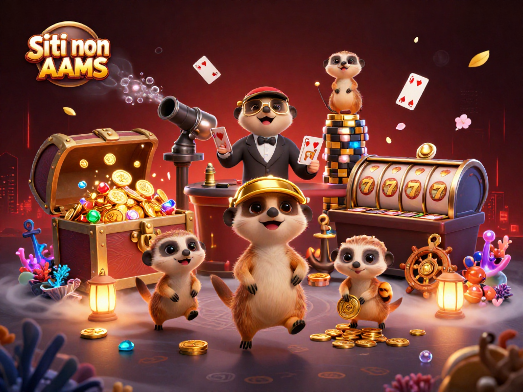 Siti non AAMS: Gioca al casinò con i suricati protagonisti in un'illustrazione 3D affascinante.