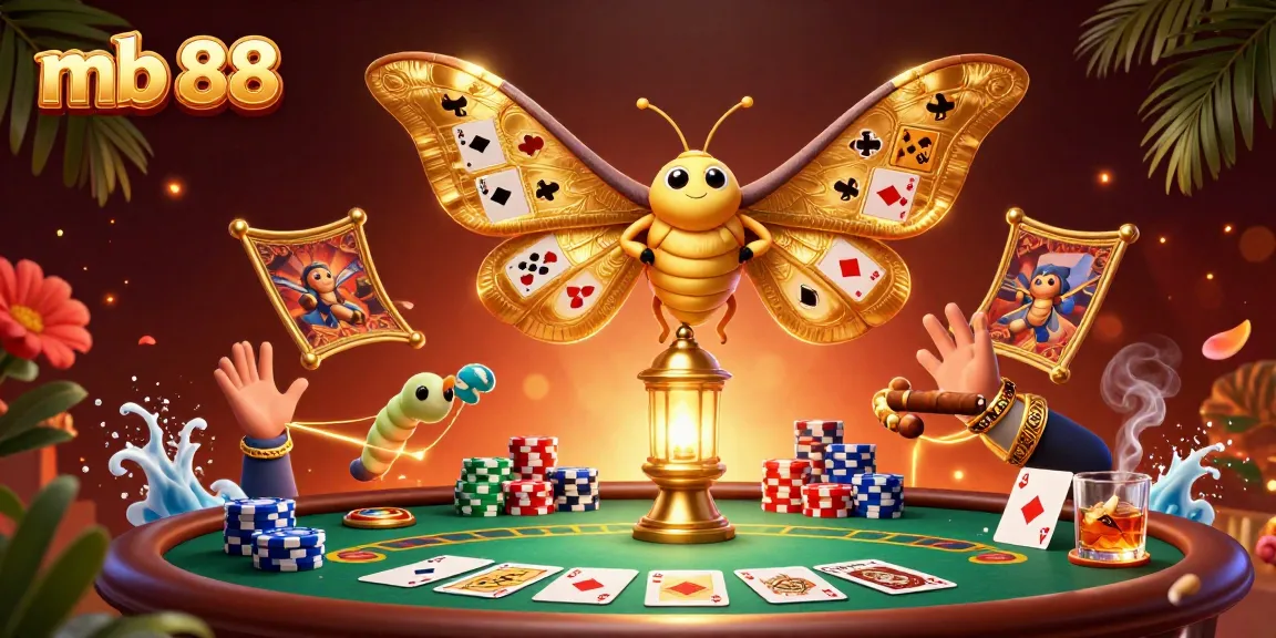 Trải nghiệm những trò chơi hấp dẫn tại mb 88 với bàn poker và nhiều biểu tượng cờ bạc khác.